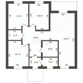 Продается 1-этажный дом, 90 м²