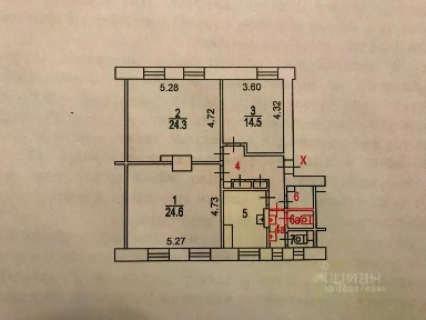 Продается помещение свободного назначения, 89 м²