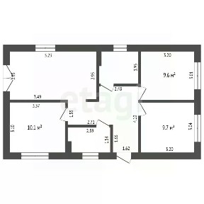 Продается 1-этажный дом, 68,7 м²