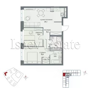 Продается 3-комн. квартира, 70,3 м²