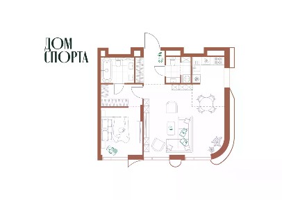 Продается 2-комн. квартира, 62,83 м²