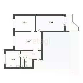 Продается 3-комн. квартира, 74,3 м²