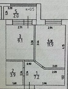 Продается 1-комн. квартира, 34,5 м²