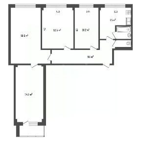 Продается 4-комн. квартира, 75,3 м²