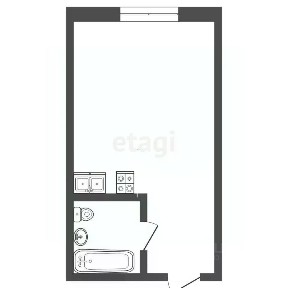 Продается студия, 23 м²