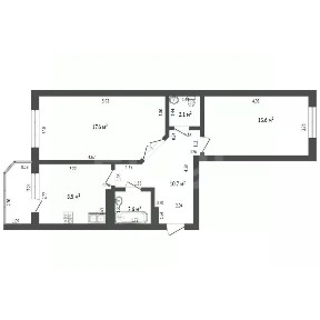 Продается 2-комн. квартира, 34,3 м²