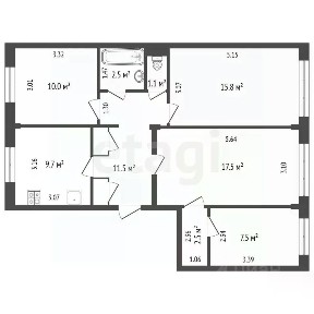 Продается 4-комн. квартира, 78,5 м²