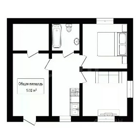 Продается 1-этажный дом, 97 м²