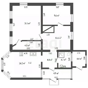 Продается 1-этажный дом, 80 м²