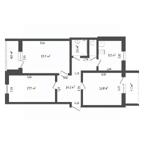 Продается 3-комн. квартира, 78,9 м²