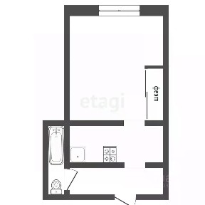 Продается студия, 23 м²