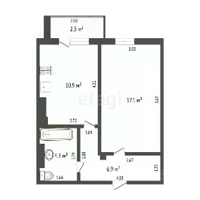 Продается 1-комн. квартира, 39 м²
