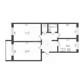 Продается 3-комн. квартира, 59,9 м²