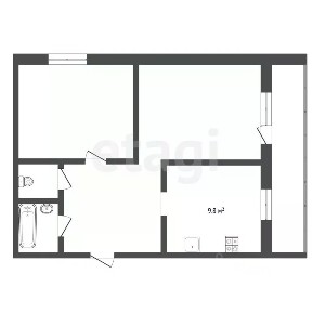Продается 2-комн. квартира, 47,9 м²