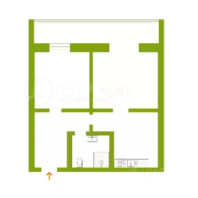 Продается 1-комн. квартира, 35,1 м²
