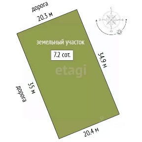 Продается участок, 7,15 сот.