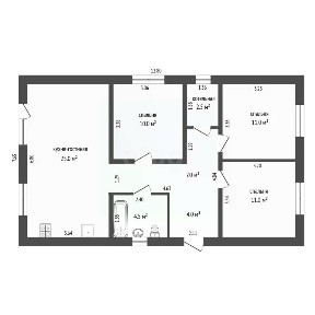 Продается 1-этажный дом, 95 м²