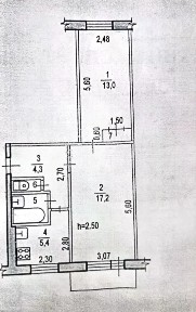 Продается 2-комн. квартира, 46,6 м²