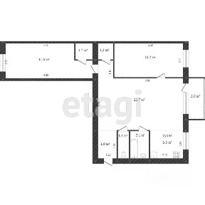 Продается 3-комн. квартира, 55 м²