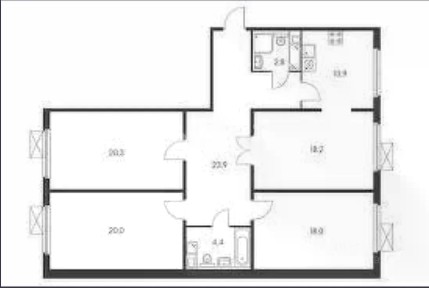 Продается 4-комн. квартира, 90,2 м²