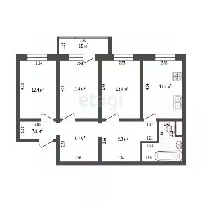 Продается 3-комн. квартира, 77,1 м²