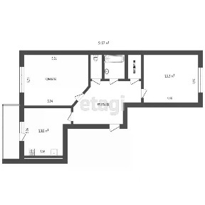 Продается 2-комн. квартира, 56,9 м²