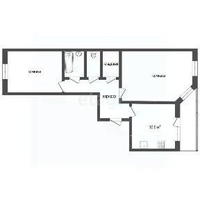 Продается 2-комн. квартира, 58,7 м²
