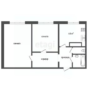 Продается 2-комн. квартира, 45 м²