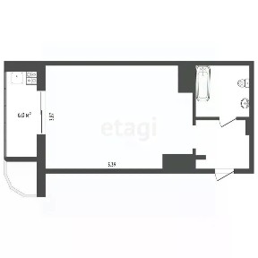 Продается студия, 29 м²