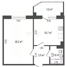 Продается 1-комн. квартира, 36,7 м²