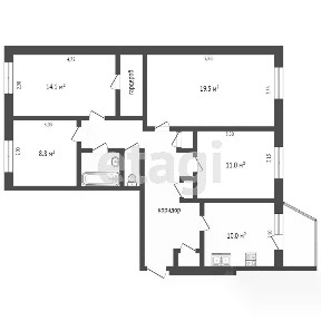Продается 4-комн. квартира, 87,2 м²