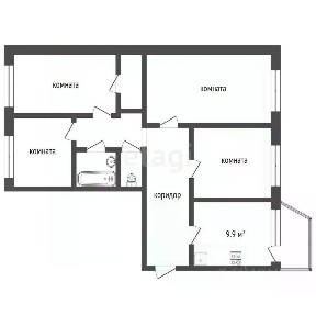 Продается 4-комн. квартира, 86,9 м²