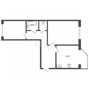 Продается 2-комн. квартира, 56 м²