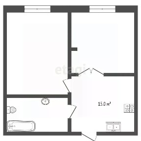 Продается 2-комн. квартира, 50,7 м²