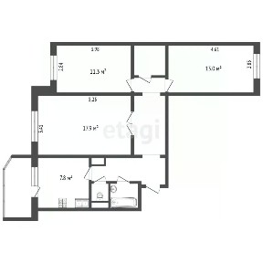 Продается 3-комн. квартира, 68,8 м²