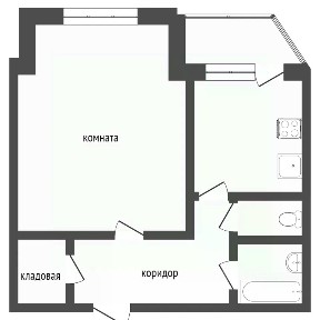 Продается 1-комн. квартира, 43,1 м²