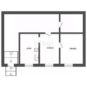 Продается 1-этажный дом, 53,4 м²
