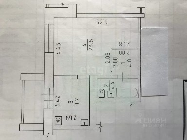 Продается 1-комн. квартира, 46,2 м²