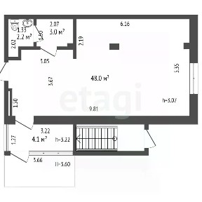 Сдается помещение свободного назначения, 57 м²