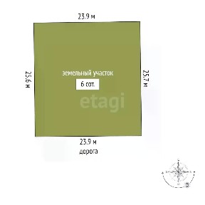 Продается участок, 6 сот.