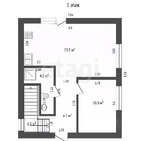 Продается 2-этажный дом, 92,6 м²