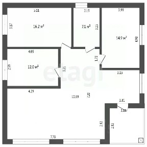Продается 1-этажный дом, 111,3 м²