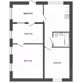 Продается 2-этажный дом, 75,3 м²