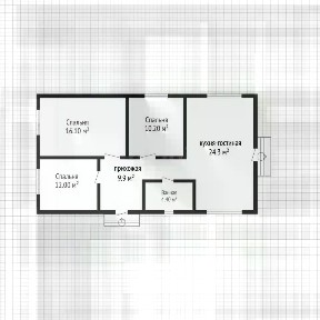 Продается 1-этажный дом, 80,6 м²