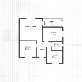 Продается 1-этажный дом, 88,6 м²