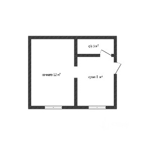 Продается 1/2 часть дома, 58 м²