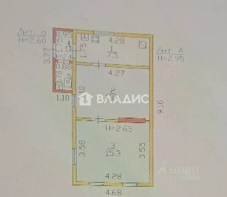 Продается 1-этажный дом, 35,8 м²