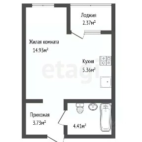 Продается студия, 30,8 м²
