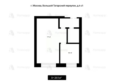 Москва, ЦАО, р-н Замоскворечье, Большой Татарский пер., 4С1