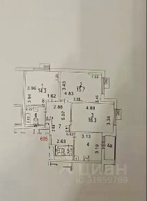 Продается 3-комн. квартира, 75,7 м²